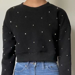 Charlotte Russe Long Sleeve Crop Top